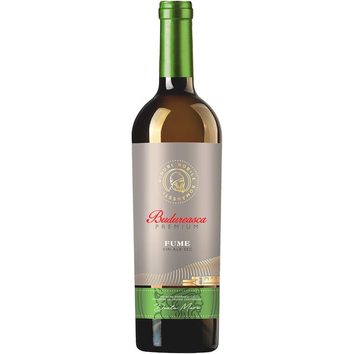 Vin Alb Budureasca Premium Fume Cupaj, Sec, 0.75l