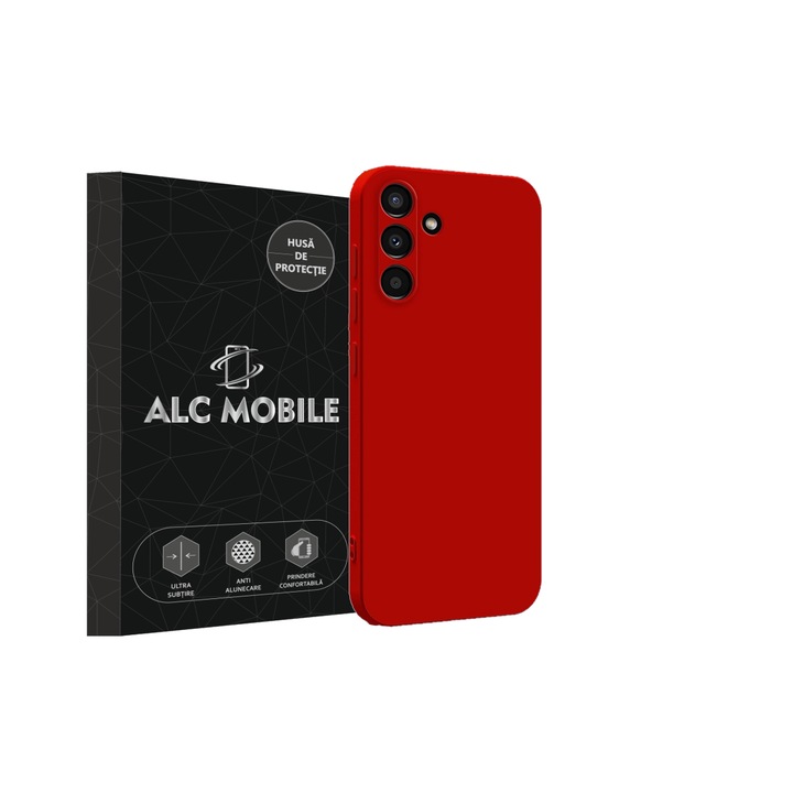 Калъф Soft Touch, тънък, ALC Mobile, противоударен, съвместим с Samsung Galaxy A15 5G, Червен Tpu