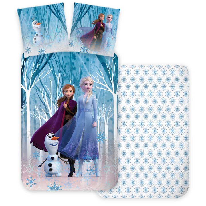Set Lenjerie de pat, Brandmac, Disney Frozen, 100x135cm/40x60cm