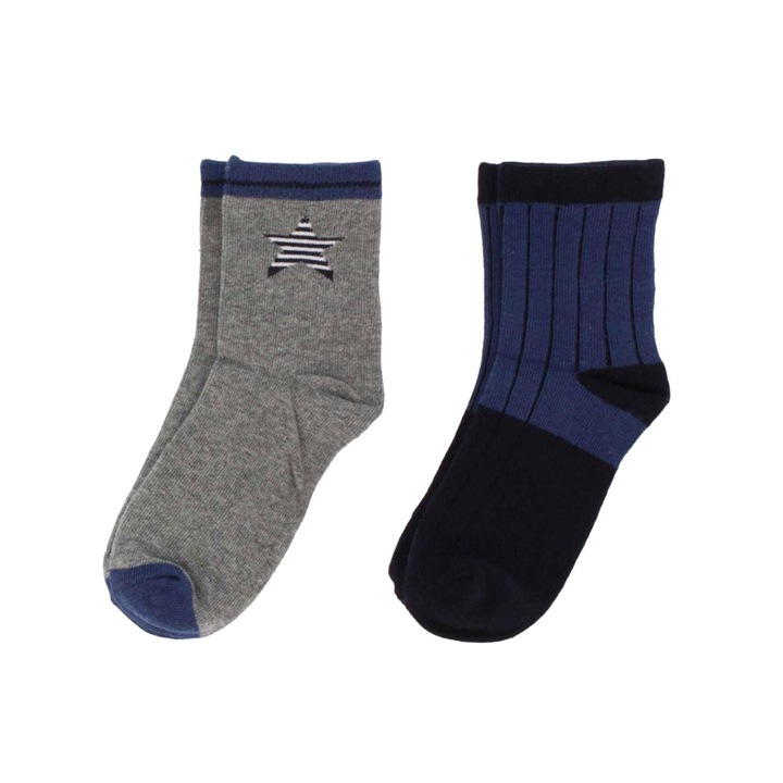Комплект 2 чифта детски чорапи Primigi, Cotton, Multicolor, 18