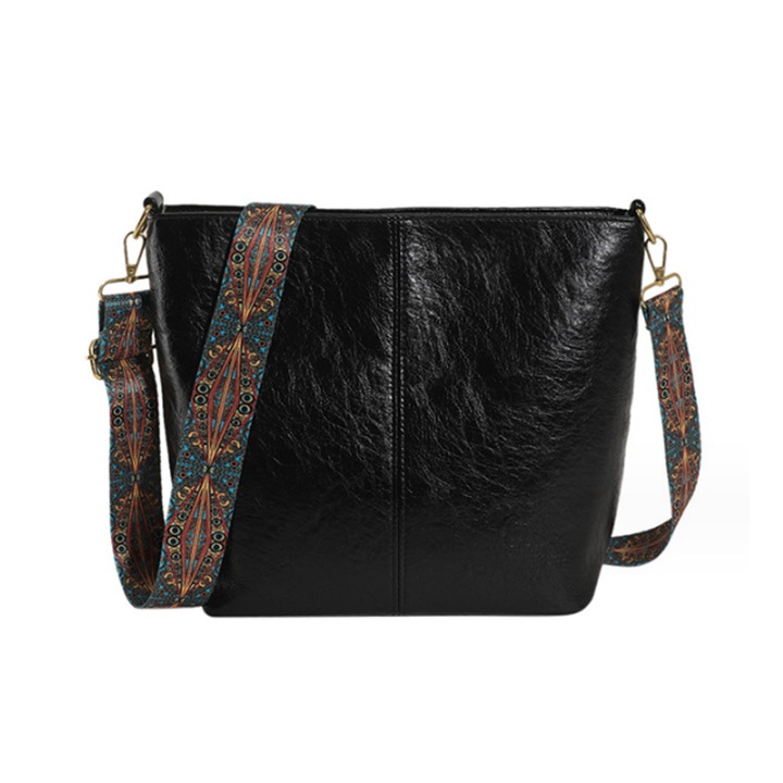 Jormftte női táska, fekete, 31x25x10,5 cm, 1 db-os szett.