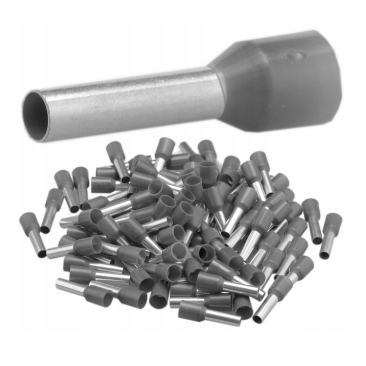 Set 100 conectori izolati Trytyt, cupru, gri