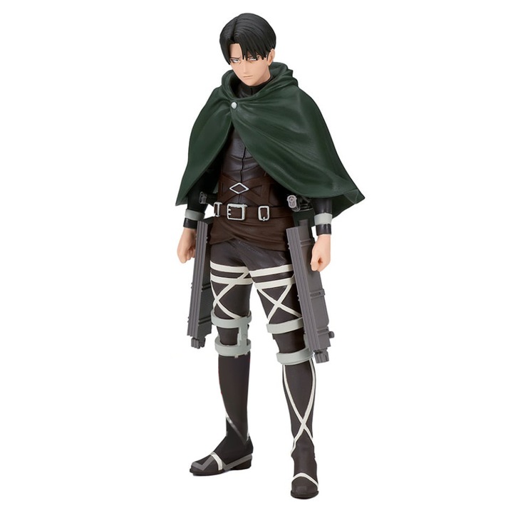 Figurina - Attack on Titan: Levi, Banpresto, 16 cm, Multicolor