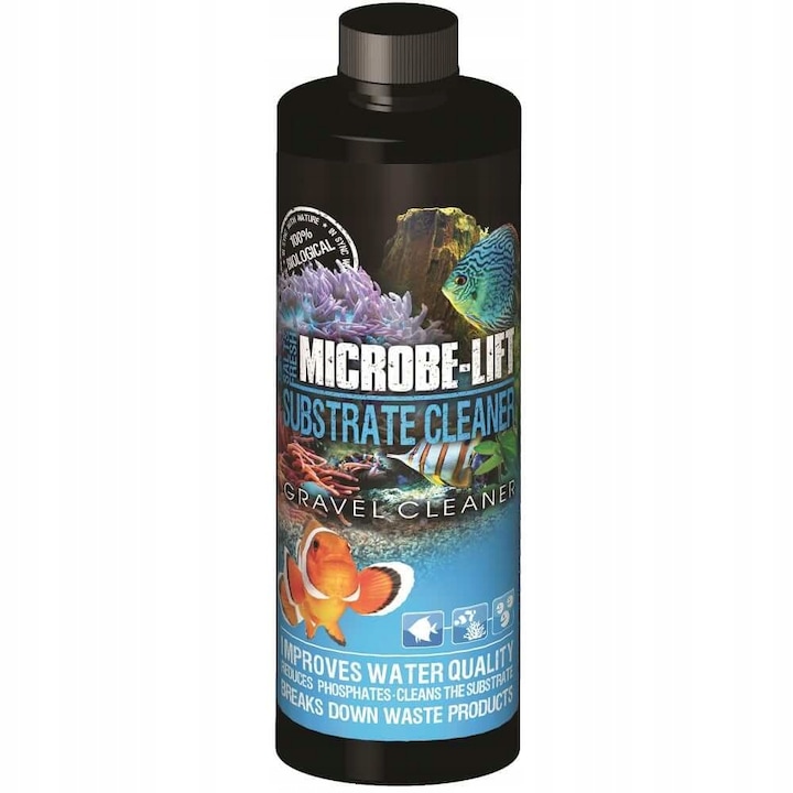 Solutie pentru curatarea substartului acvarii, Microbe-Lift, Gravel & Substrate Cleaner, 118 ml