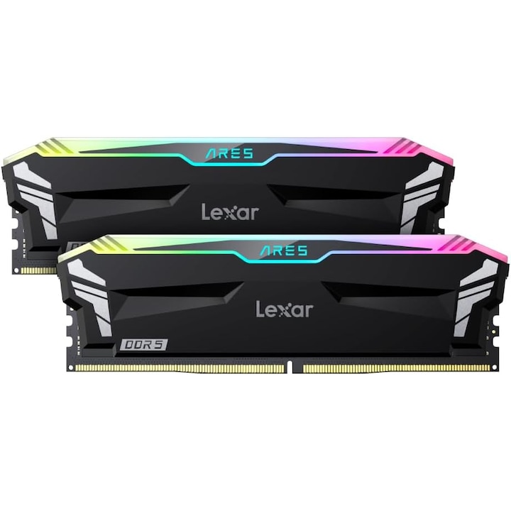 Memorii Lexar ARES RGB DDR5 32GB 2x16GB 7200MT/s CL34, AMD Expo & Intel XMP 3.0