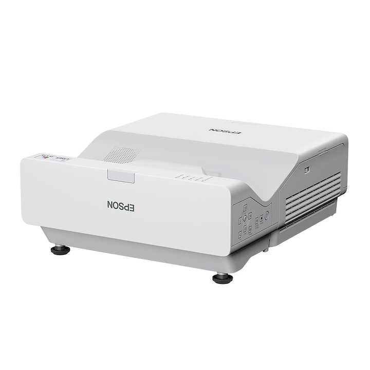Видеопроектор Epson EB-760w, 1280 x 800 пиксела, 16:9, 4100 lm, 3LCD, 20000 ч, Wi-Fi, Бял