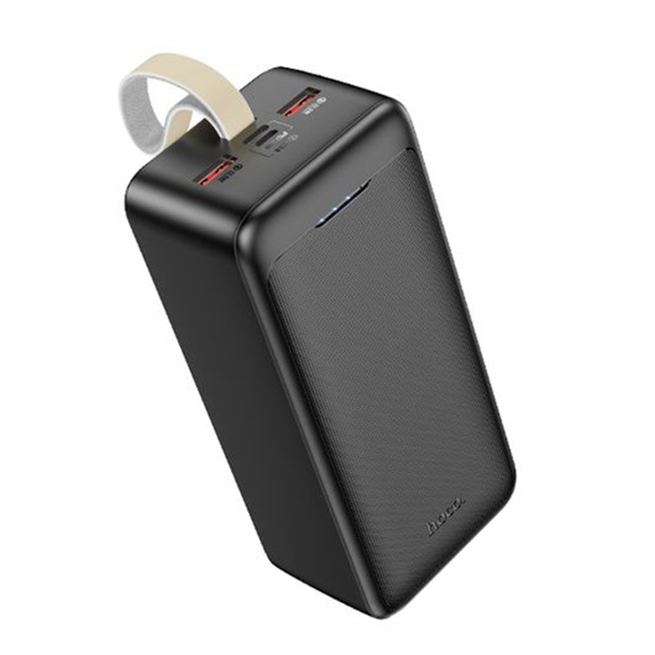 Baterie Externa Hoco Smart (J111C), 2x USB, Type-C, Micro-USB, PD30W, 40000mAh, Black