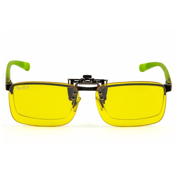 Очила за защита на очите, поликарбонат, жълто/зелено