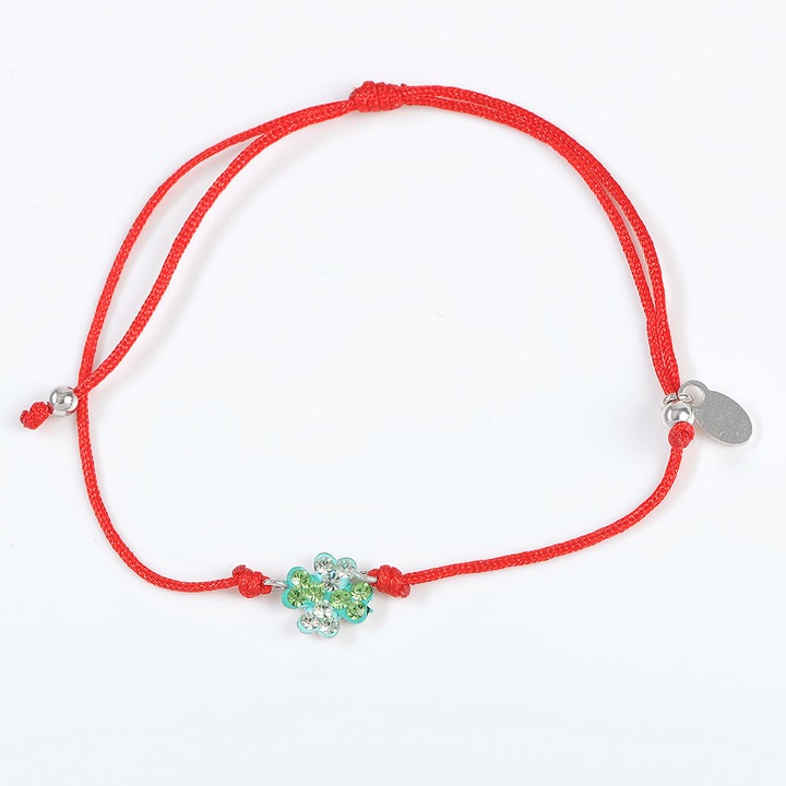 Bratara martisor cu trifoi verde, Meli Melo Paris