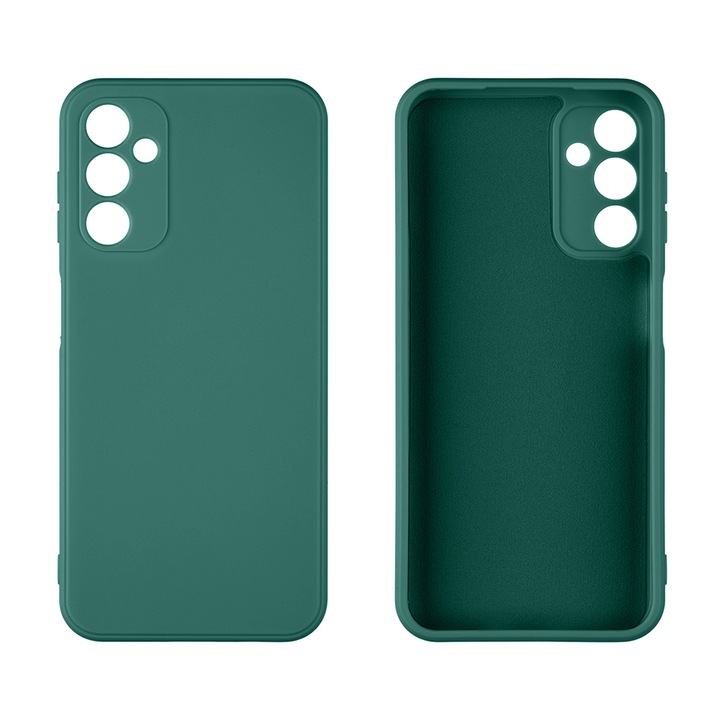OBAL:ME матов TPU калъф за телефон Samsung Galaxy A14 4G, полиуретан, тъмно зелен