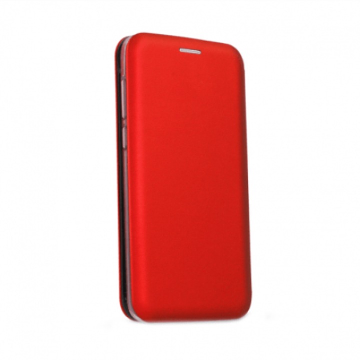 Калъф книга SWIM Elegance Wallet, съвместим със Samsung Galaxy A53, червен, функция стойка, магнитно затваряне