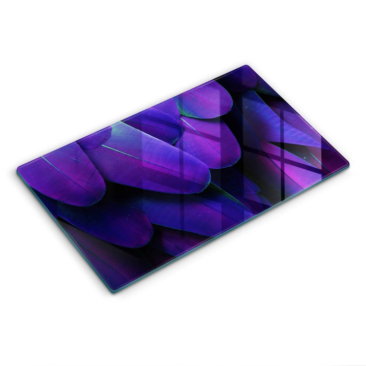 Dekoratív üveg, Wallfluent, Neon tollak, Lila, 52x30 cm