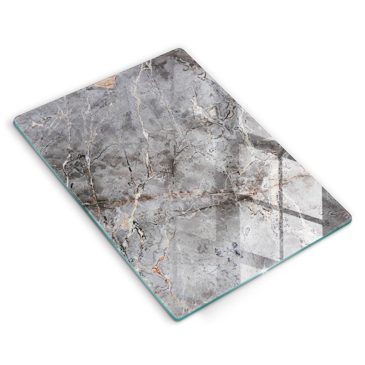 Dekoratív üveg, Wallfluent, Kő textúra, Szürke, 40x52 cm
