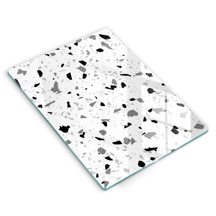 Dekoratív üveg, Wallfluent, Dekoratív kőedény, Fehér, 40x52 cm