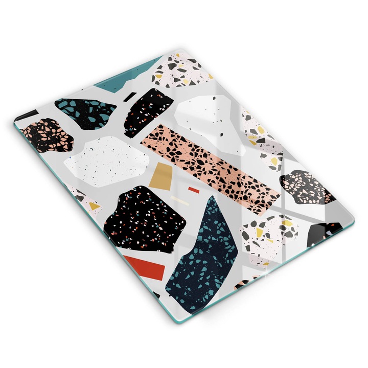 Dekoratív üveg, Wallfluent, Kőedény, Sokszínű, 40x52 cm