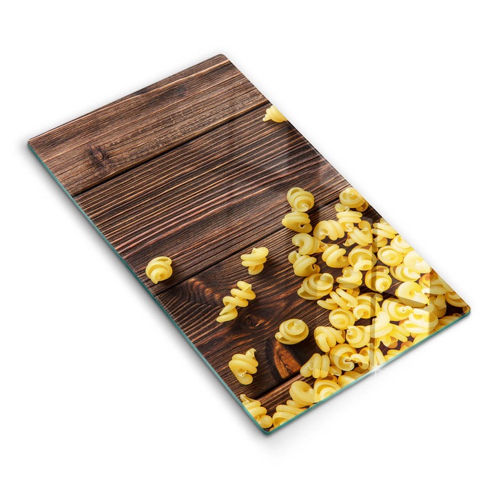 Dekoratív üveg, Wallfluent, Tészta az asztalon, Sárga, 30x52 cm