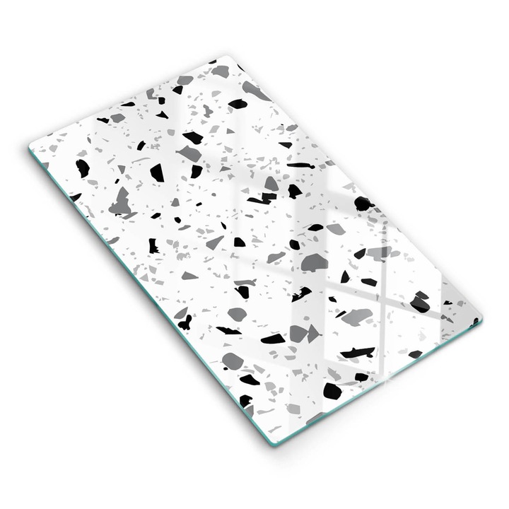 Dekoratív üveg, Wallfluent, Dekoratív kőedény, Fehér, 30x52 cm