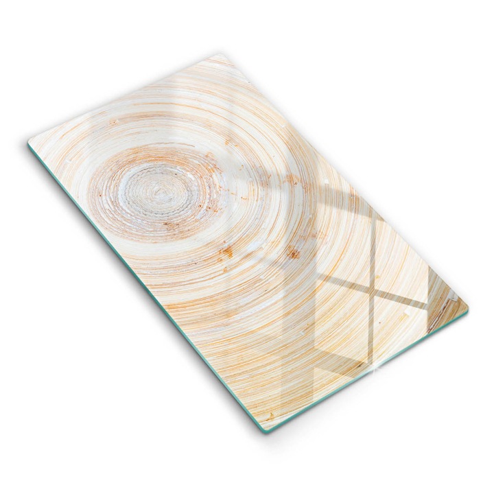 Dekoratív üveg, Wallfluent, Fa textúra, Barna, 30 x 52 cm