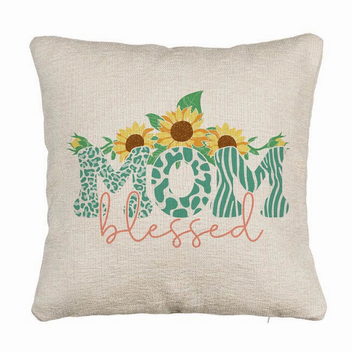 Kanapé dekoratív párna anyának, 40x40 cm, levehető huzat, fújtató