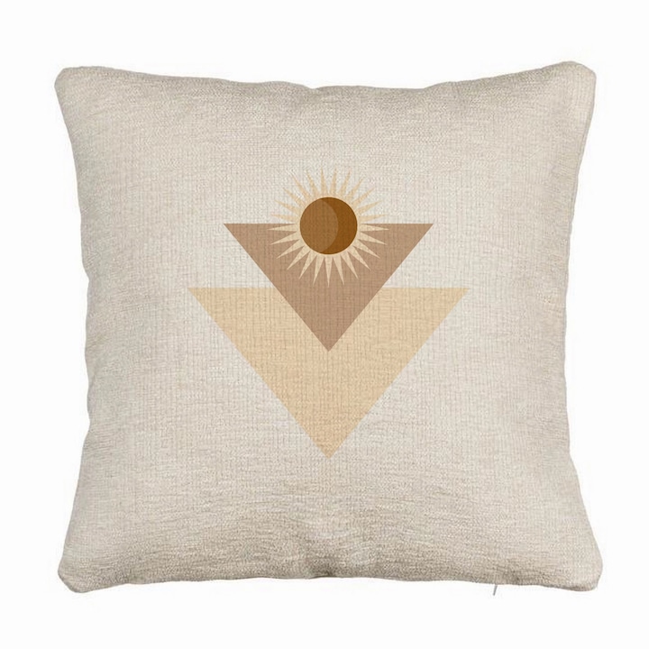 Elegáns kanapé dekoratív párna geometriai formákkal 1, 40x40 cm, levehető huzat, fújtató