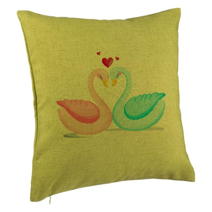 Dekoratív párnamodell Valentin-nap 9, 40x40 cm, zöld, levehető huzat, fújtató