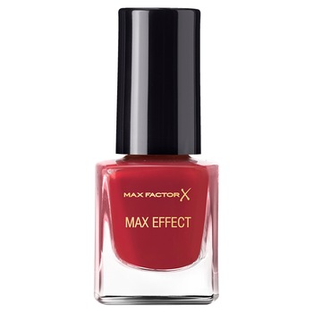 Mini lac de unghii Max Factor Max Effect No 62 Lady Scarlet, 4.5 ml Mini lac de unghii Max Factor Max Effect No 62 Lady Scarlet, 4.5 ml