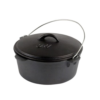 Ceaun cu capac OTI, Fonta, inductie, 25 cm, 3.8 L Ceaun cu capac OTI, Fonta, inductie, 25 cm, 3.8 L