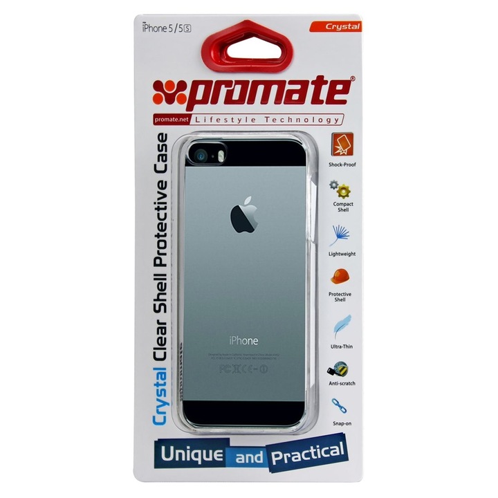 Carcasa de protectie Promate pentru Iphone 5/5S/SE, Transparenta