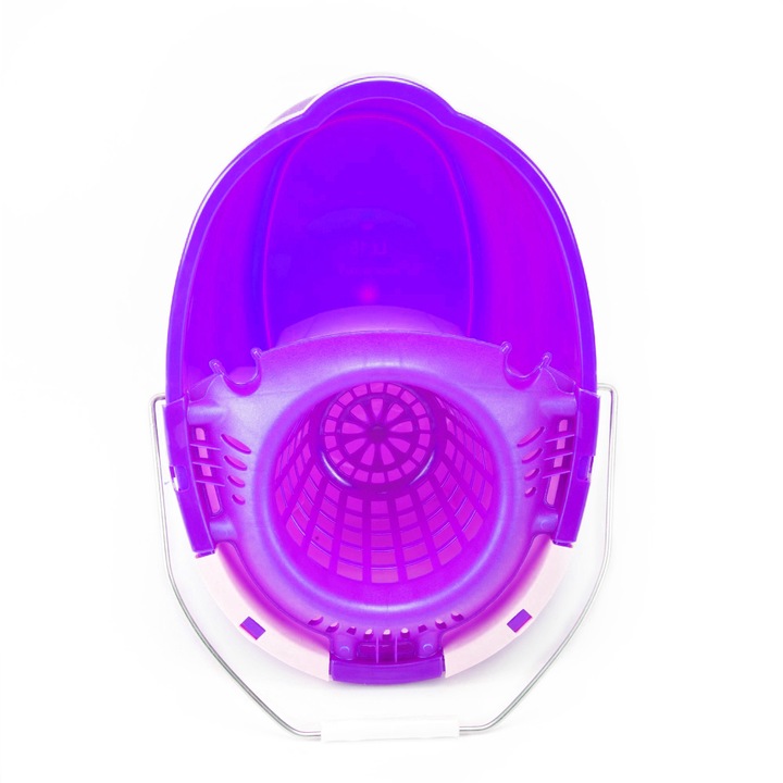 Овална кофа OTI AC0209 с отцедник и отделение за вода, 15 л