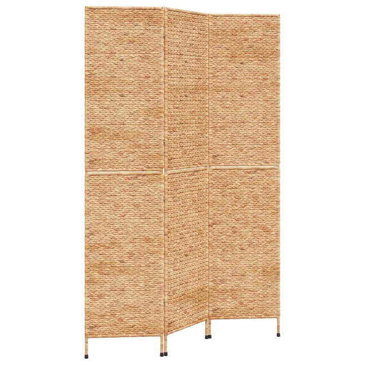 Paravan de camera cu 3 panouri vidaXL, 122x180 cm, zambila de apa, 7.9 kg