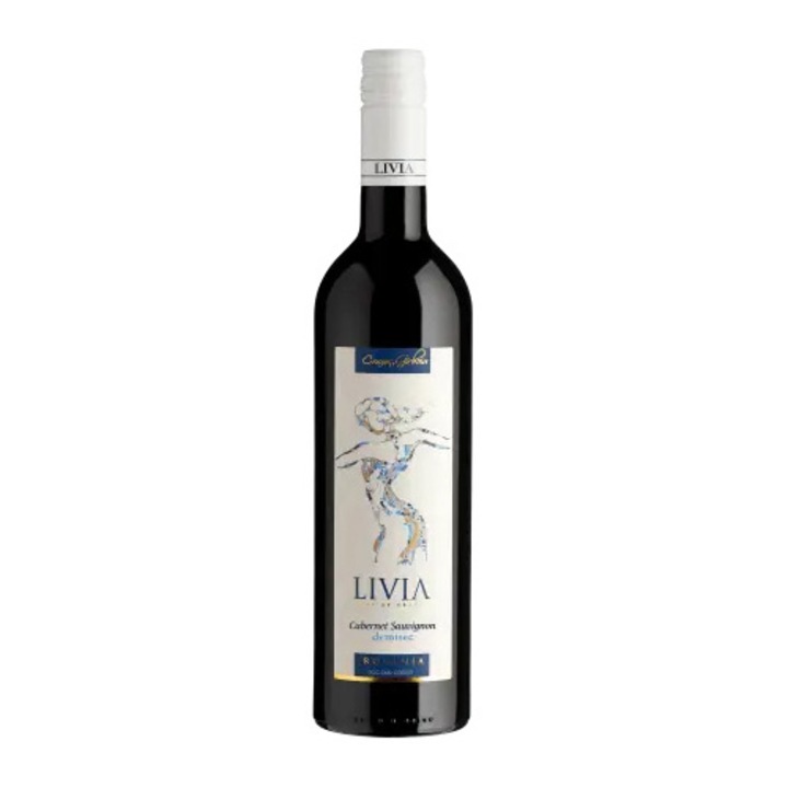 Vin Rosu Girboiu Livia, Cabernet Sauvignon, D.O.C, Demisec, 0.75l