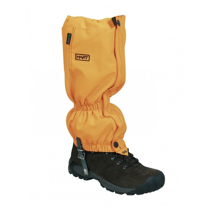 Комплект гети за сняг Dornig-G Hart, Ултраустойчиви на разкъсване, Унисекс, Полиуретанова ламинирана мембрана, Водоустойчиви, Дишащи, Ветроустойчиви, Елементи от неръждаема стомана, Регулируеми, Еластични, Оранжев, Универсален размер