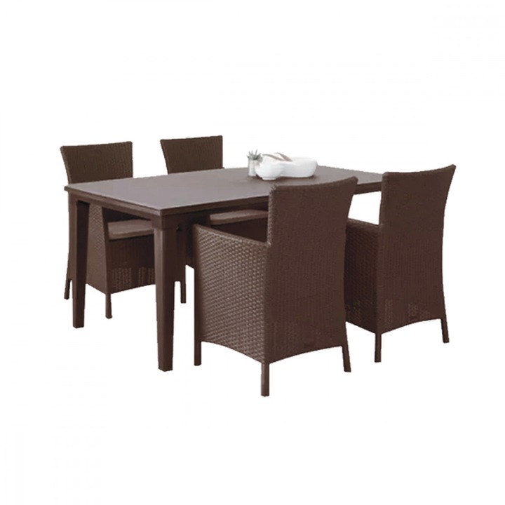 Set mobilier de gradina Keter Futura 4+1 maro