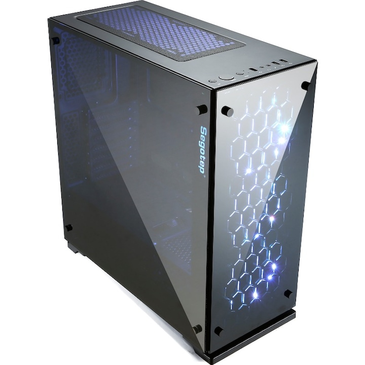 Carcasa Segotep SG-K8, Mid Tower, fara sursa, Black
