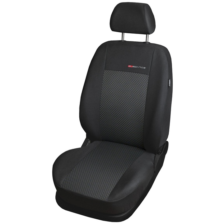 Set 2 huse scaun auto pentru Citroen C5 III 2008-2017 P3 (369), Auto Dekor, Poliester, Negru