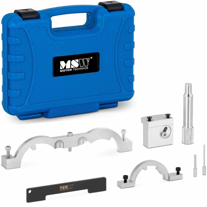 Blocaj de sincronizare pentru motoarele Opel/Vauxhall, MSW, Otel/Aluminiu, 27 x 21 x 7 cm, Multicolor