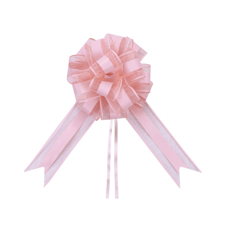 Funda cadou alb, roz, 180×6.4 cm