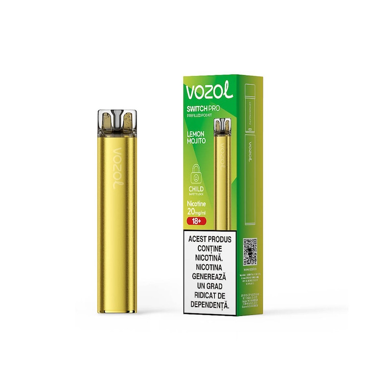 Kit Tigara Electronica Vozol Switch Pro 800 Puff 2% Lemon Mojito
