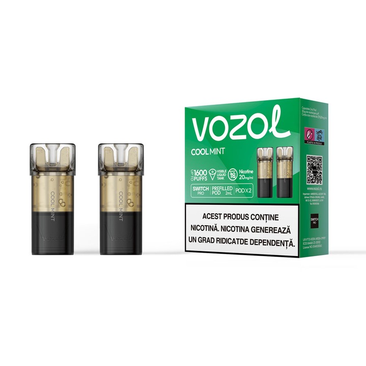 Cartuse Vozol Switch Pro 800 Puff Set 2 - Cool Mint