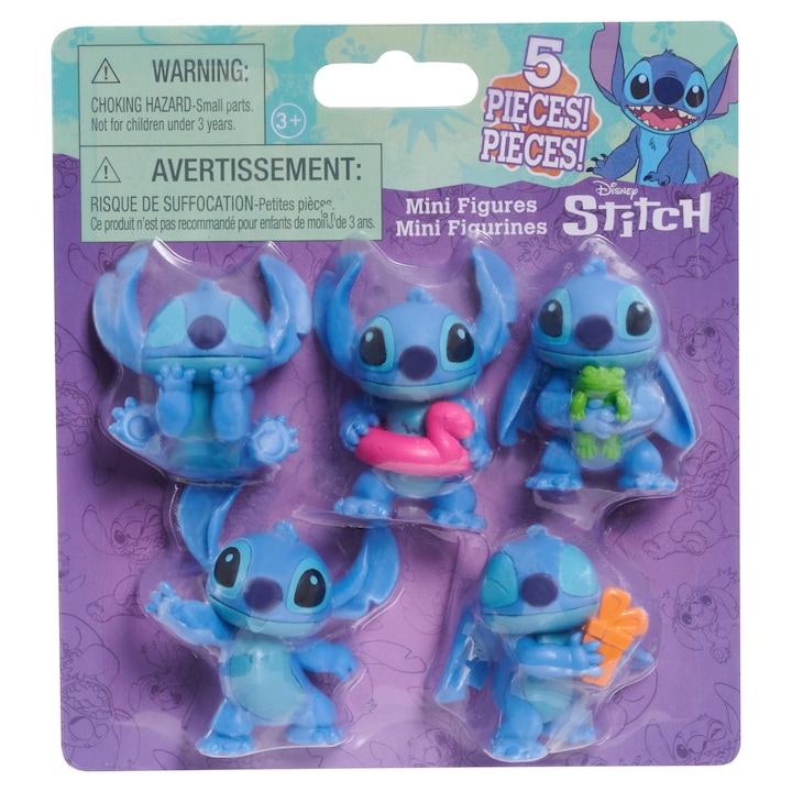 Комплект от 5 фигурки Disney Stitch, 5 см