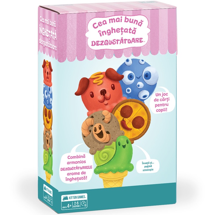 Joc Exploding Kittens - Cea mai buna inghetata dezgustatoare, lb. romana