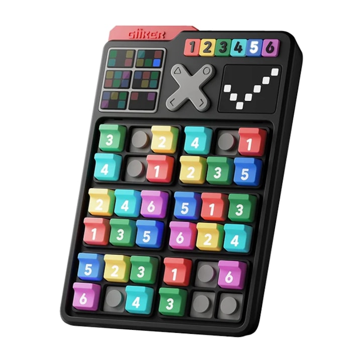 Giiker Smart Sudoku elektronikus játék, oktatási, intelligens, 2500 kihívás, 1v1 Bluetooth-on, telefonkapcsolat, APP, 6 színű darabok, automatikus megoldás felismerés