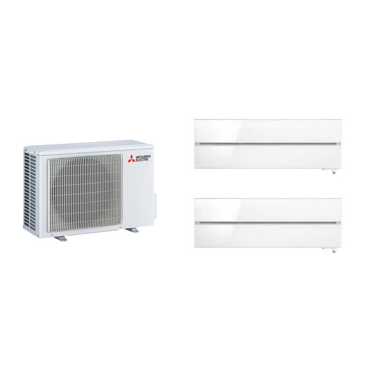 Aparat de aer conditionat multisplit Mitsubishi Electric cu doua unitati interne Kirigamine Deluxe 12000 BTU