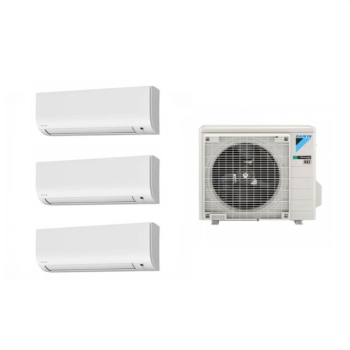 Aparat de aer conditionat multisplit Daikin Comfora cu doua unitati interne 9000 si una de 12000 BTU