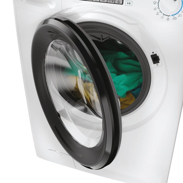 Masina de spalat cu incarcare frontala, Candy CSO 496TWMB6/1-S, 9 kg, 1400 rpm, Clasa energetica A, Wi-Fi + Bluetooth, Alb