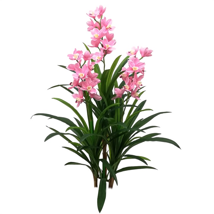 Изкуствено цвете, Орхидея без саксия Naimeed D5620, 120x100 см, Розов