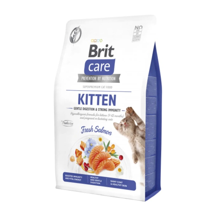 Hrana uscata pentru pisici Brit Care GF, Crestere si dezvoltare sanatoase, 2kg