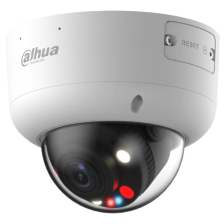Camera IP, DAHua, IPc-Hdbw3849R1-Zas-Pv-27135, Ø 126x105 mm, Senzor 1/2.8" 8Mp Progressive Scan Cmos, Rezolutie 3840x2160 30 Fps, Obiectiv 2.7-13.5 mm, Clasa De Protectie IP67, Alb