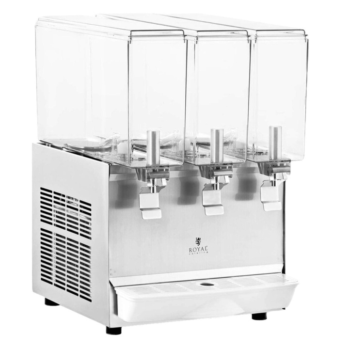 Tripla italadagoló, Royal Catering, Műanyag, 3 x 10 l, 320 W, Ezüst