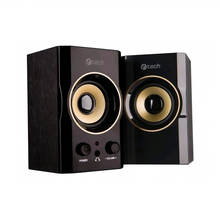 C-Tech 2.0 csatornás hangszóró fekete (SPK-11) (SPK-11)